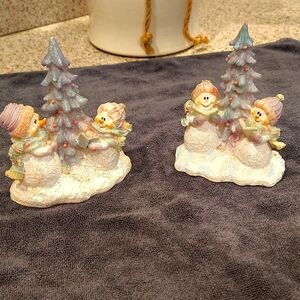 Home interior snowman figurines
